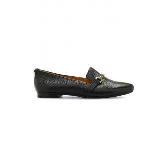 RYЕЃKO, Mocasini de piele Karen, Auriu, Negru, 38