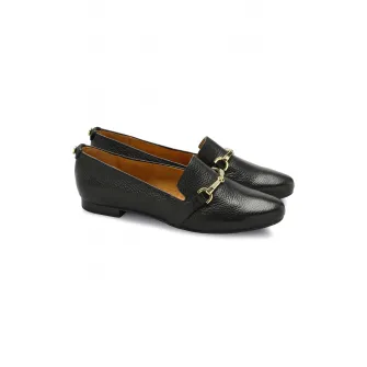 RYЕЃKO, Mocasini de piele Karen, Auriu, Negru, 38