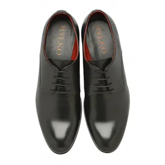 RYЕЃKO, Pantofi de piele Casto, Negru stins, 41