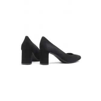 RYЕЃKO, Pantofi de piele intoarsa cu varf ascutit, Negru, 39