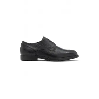 RYЕЃKO, Pantofi derby de piele Santiago, Negru, 42