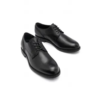 RYЕЃKO, Pantofi derby de piele Santiago, Negru, 42