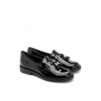 RYЕЃKO, Pantofi loafer cu canafi Rosalia, Negru, 37