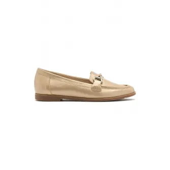 RYЕЃKO, Pantofi loafer de piele, Auriu, 38