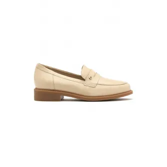 RYЕЃKO, Pantofi loafer de piele Camila, Bej deschis, 38