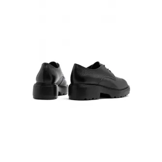 RYЕЃKO, Pantofi loafer de piele cu varf rotund, Negru, 37