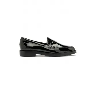 RYЕЃKO, Pantofi loafer de piele ecologica, Negru, 36