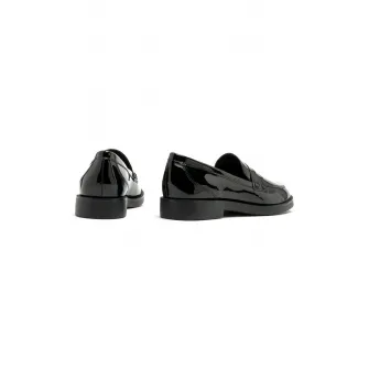 RYЕЃKO, Pantofi loafer de piele ecologica, Negru, 37