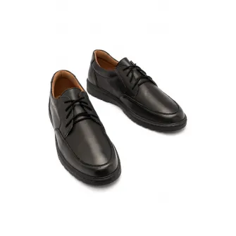 RYЕЃKO, Pantofi uni de piele Liam, Negru, 41