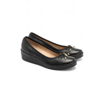 RYЕЃKO, Pantofi wedge de piele Sofia, Negru, 36