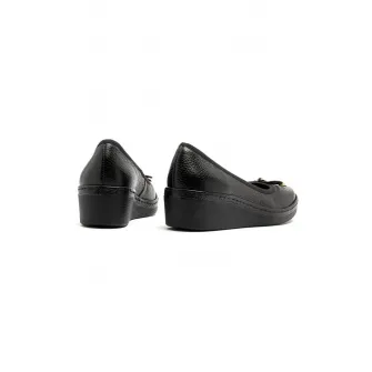 RYЕЃKO, Pantofi wedge de piele Sofia, Negru, 36