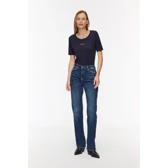 s.Oliver, Blugi drepti cu aspect decolorat, Bleumarin, W34-L32