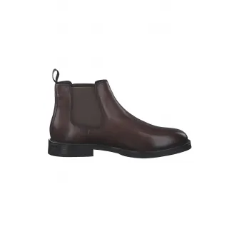 s.Oliver, Ghete Chelsea din piele, Maro inchis, 45