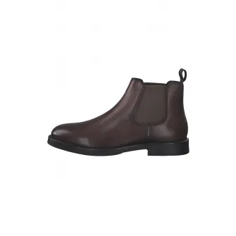 s.Oliver, Ghete Chelsea din piele, Maro inchis, 45