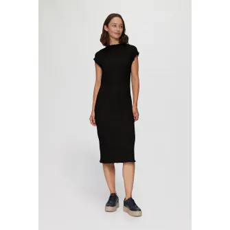 s.Oliver, Rochie midi cu decolteu rotund, Negru, 34