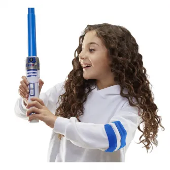 Sabie de jucarie Star Wars - R2-D2 albastra