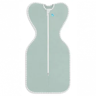 Sac de dormit pentru infasat bebelusi Love to Dream Swaddle Up, Olive, S, 3.5-6kg, 0,2 TOG