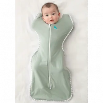 Sac de dormit pentru infasat bebelusi Love to Dream Swaddle Up, Olive, S, 3.5-6kg, 0,2 TOG