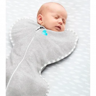 Sac de dormit pentru infasat bebelusi Love to Dream Swaddle Up, gri, M, 6-8.5kg, 1 TOG