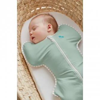 Sac de dormit pentru infasat bebelusi Love to Dream Swaddle Up, Olive, S, 3.5-6kg, 0,2 TOG