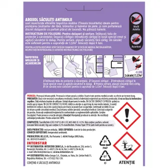 Saculeti antimolii Aroxol Lavanda, 4 buc