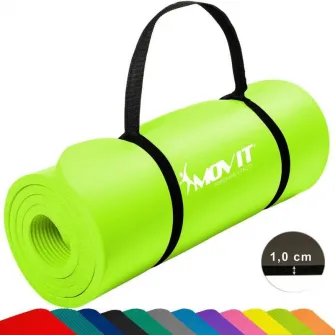 Saltea fitness MOVIT, 183 x 60 x 1 cm, Lime