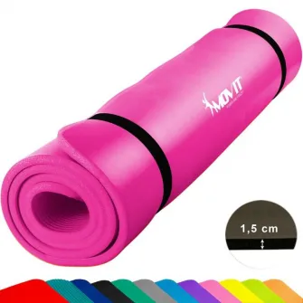 Saltea fitness MOVIT, 190 x 100 x 1,5 cm, Roz