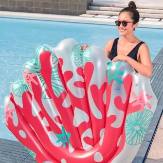Saltea gonflabila Bestway - Coral Bliss, 186 x 153 cm