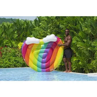 Saltea gonflabila Bestway - Rainbow Dreams, 175 x 163 cm