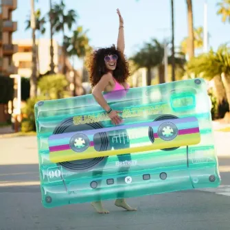 Saltea gonflabila Bestway - Retro Beats, 174 x 117 cm