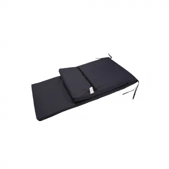 Saltea/perna impermeabila SomnArt, pentru sezlong, 50x190x4.5 cm- albastru