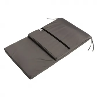 Saltea/perna impermeabila SomnArt, pentru sezlong, 60x190x4.5 cm, gri