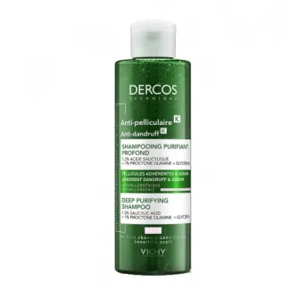 Sampon anti-matreata Vichy Dercos Anti-Dandruff K purificator pentru par gras, 250 ml