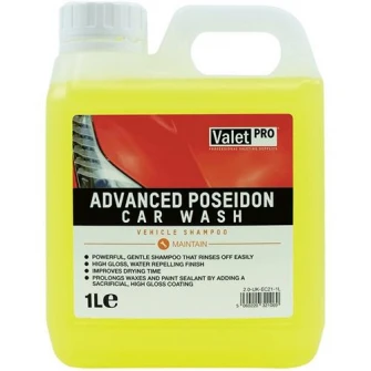 Valet Pro Advanced Poseidon Car Wash Автомобильный шампунь для быстрой стирки и детализации, 1 л