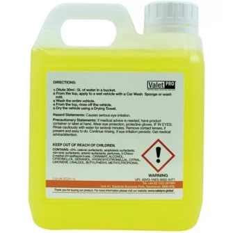 Valet Pro Advanced Poseidon Car Wash Автомобильный шампунь для быстрой стирки и детализации, 1 л