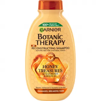 Sampon Garnier Botanic Therapy Honey  Beeswax pentru par deteriorat cu tendinta de rupere, 250 ml