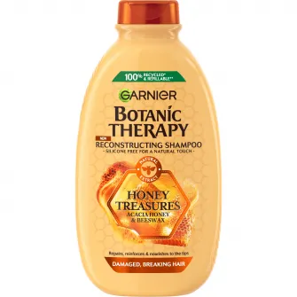 Sampon Garnier Botanic Therapy Honey  Beeswax pentru par deteriorat cu tendinta de rupere, 400 ml