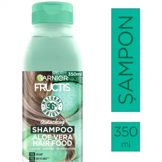 Sampon Garnier Fructis Hair Food Aloe Vera, pentru parul deshidratat, 350 ml