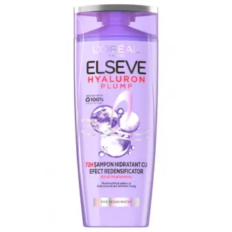 Sampon hidratant LOreal Paris Elseve Hyaluron Plump pentru par deshidratat, 250 ml