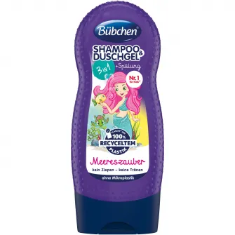 Sampon si gel de dus Mica Sirena, + 3 ani, Bubchen, 230 ml
