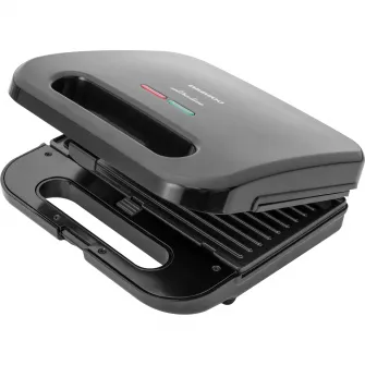 Sandwich maker 3in1 Daewoo DSM300, Putere 800W, Placi neaderente, Placi Interschimbabile. sandwich, gofre, grill, indicator luminos incalzire, termostat, maner Cool Touch, clapeta de blocare