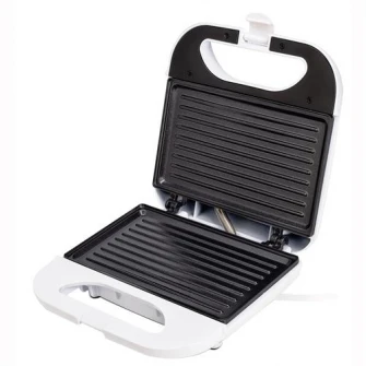 Sandwich maker Daewoo DSM25TR, 800 W, design traditional, placi neaderente, termostat, CoolTouch, Alb