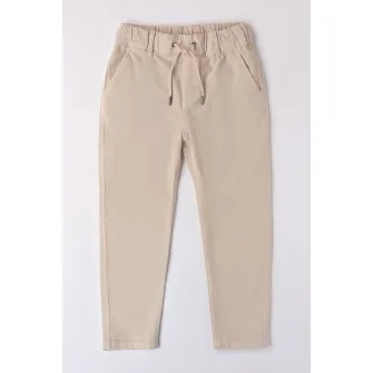 Sarabanda, Pantaloni conici cu snur, Maro nisip, 152 CM