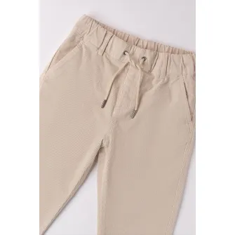 Sarabanda, Pantaloni conici cu snur, Maro nisip, 152 CM