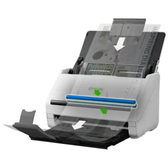 Scanner EPSON WorkForce DS-770II, Scanners, Letter, 600 dpi x 600 dpi (Horizontal x Vertical), Input: 24 Bits Color, 100 pages
