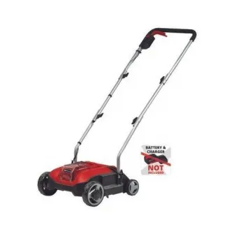 Scarificator/aerator pe acumulator Einhell Power X-Change GC-SC 18/28 Li-Solo, 18 V, 28 cm latime lucru, 12 cutite, fara acumulator/incarcator