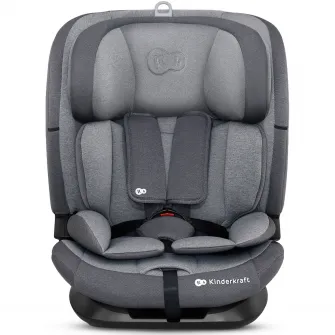 Scaun auto I-size, 76-150 cm, Kinderkraft Oneto 3, ISOFIX, cool grey