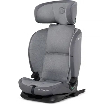 Scaun auto I-size, 76-150 cm, Kinderkraft Oneto 3, ISOFIX, cool grey