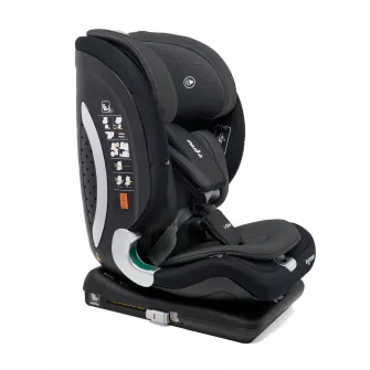 Scaun auto I-size U-Grow Goldfix Plus, isofix, 76-150 cm (9-36 kg), boxa bluetooth , negru