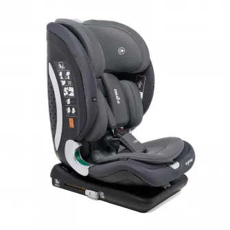 Scaun auto I-size U-Grow Goldfix Pro, isofix, 76-150 cm (9-36 kg), boxa bluetooth, gri